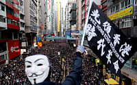 홍콩서 6개월 만에 최대 규모 시위…80만 명 참가