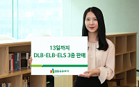 DB금융투자, 13일까지 DLBㆍELBㆍELS 3종 판매