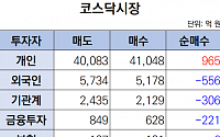 [오늘의 매매동향] 코스닥