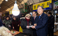 박차훈 새마을금고중앙회장, 설맞이 전통시장 방문
