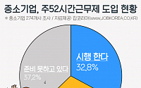 중소기업 10곳 중 3곳만 '주52시간 근무제' 시행