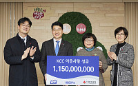 KCC, 불우이웃에 11억5000만원 기부