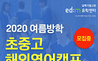 edm유학센터, ‘2020여름방학 해외영어캠프’ 얼리버드 모집