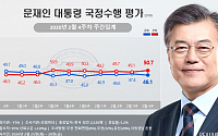 문재인 대통령 국정지지율 46.1%…코로나19 확산에 뒷걸음