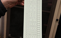 [포토] '역대 최장 48.1cm, 21대총선 비례대표 투표지'