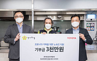 한국토요타, 코로나 위기 겪는 노숙인 지원에 3000만 원 전달