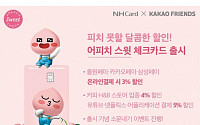 NH농협카드, 카카오 캐릭터 ‘어피치 스윗 체크카드’ 출시