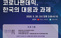 인터파크 카오스재단, ‘코로나 팬데믹, 한국의 대응과 과제’ 포럼 개최