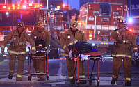 미국 LA 리틀도쿄서 원인불명 폭발로 화재...소방관 10명 부상