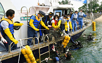 포스코, 바다 생태 보전 활동 펼쳐…해양쓰레기 1톤 수거