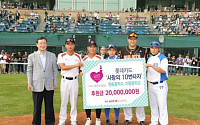 롯데카드, 원동·이평중학교 야구부 프로야구 후원금 전달