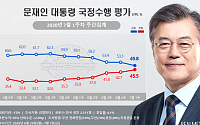 문재인 대통령 국정지지율 49.8%…서울ㆍ30대 계층서 하락 주도