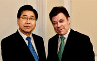 정준양, 콜롬비아 대통령과 투자협력 논의