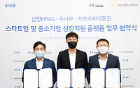 두나무, 삼정KPMG·카카오페이증권과 스타트업·중기 성장 지원