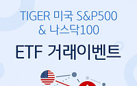 미래에셋 TIGER미국S&P500 등 미국 주식 ETF 거래 이벤트 진행