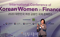 [포토] 여성 금융인 국제 콘퍼런스, 박영선 장관 기조강연