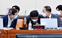 [포토] 대화하는 홍남기 부총리-안일환 2차관
