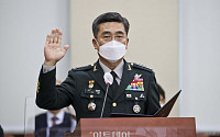 [포토] 선서하는 서욱 국방부 장관 후보자