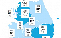 [코로나19 지역별 현황] 대구 7133명·서울 5323명·경기 4405명·경북 1556명·검역 1517명·인천 919명 순