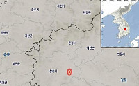 경북 상주 동쪽서 규모 2.9 지진 발생
