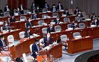 [포토] 예결위 전체회의 출석한 홍남기 부총리와 국무위원들
