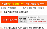 직장인 76.1% &quot;대중교통 출퇴근 시 불안하다&quot;