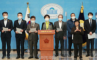 [포토] 라임사태 관련 기자회견 가진 민주당 법사위원들