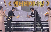 ‘2020 SBS 연예대상’ 트로피 전달봉·연예인 마스크에 보여주기식 방역 논란