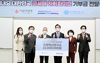 ‘착한 코세페’… ‘하이파이브 캠페인’ 기부금 4400만원 전달