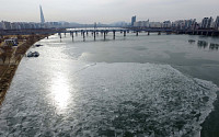[포토] '전국 한파, 얼어붙은 한강'