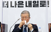 [포토] 물 마시는 김종인 위원장