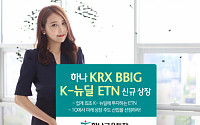 하나금융투자, ‘하나 KRX BBIG K-뉴딜 ETN’ 신규 상장