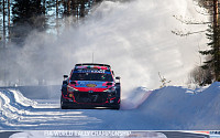 현대차 월드랠리팀, WRC 핀란드 랠리서 우승…눈 덮인 설원서 시속 190km