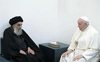 프란치스코 교황, 이슬람 시아파 최고 권위자 만나…‘상호 이해·평화적 공존’ 강조