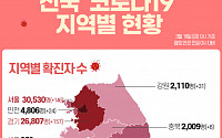 [코로나19 지역별 현황] 서울 3만530명·경기 2만6807명·대구 8762명·인천 4806명·부산 3453명 순
