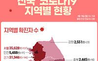 [코로나19 지역별 현황] 서울 3만5628명·경기 3만1946명·대구 9176명·인천 5488명·부산 4670명 순
