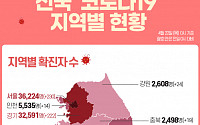 [코로나19 지역별 현황] 서울 3만6224명·경기 3만2591명·대구 9240명·인천 5535명·부산 4769명 순