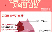 [코로나19 지역별 현황] 서울 3만7385명·경기 3만3863명·대구 9318명·인천 5626명·부산 4999명 순