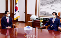[포토] 김기현 국민의힘 당대표 권한대행, 박병석 국회의장 예방