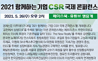 '2021 함께하는 기업 CSR 국제 콘퍼런스' 26일 개최