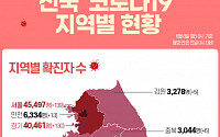 [코로나19 지역별 현황] 서울 4만5497명·경기 4만461명·대구 1만282명·인천 6334명·부산 5828명 순