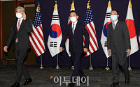 [포토] 나란히 걷는 한미일 북핵 수석대표