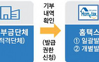 '전자기부금영수증' 정식 시행…연말정산 자동 반영