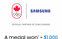 [도쿄올림픽] 삼성전자, 캐나다 메달 딸 때마다 1000달러 기부