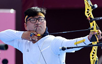 [도쿄올림픽] 김우진, 개인전 8강서 아쉬운 패배…한국 양궁 금메달 4개 마무리