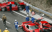 가장 비싼 교통사고, 일본서 페라리, 람보르기니 등 14중 추돌
