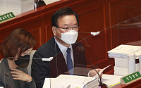 [포토] 예결위 전체회의, 의원 질의 답하는 김부겸 총리