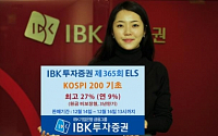 IBK투자證, 최고 27% 추구 원금비보장형 ELS 공모