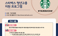 스타벅스, '청년고용 응원 프로젝트' 9번째 멤버십 가입