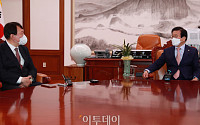 [포토] 박병석 의장 예방한 윤석열 후보